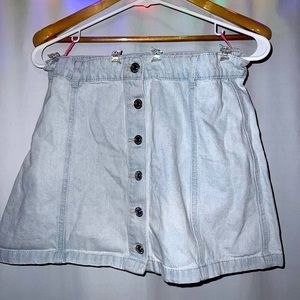 Forever 21 Button-up Jean Skirt